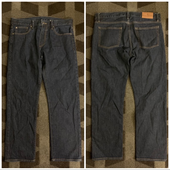 Brooks Brothers Sz 35x30 Indigo blue straight jean - Picture 3 of 9